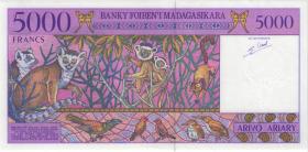 Madagaskar P.078b 5000 Francs (1995) (1) 