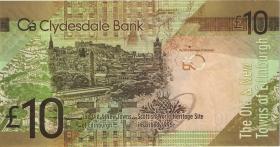 Schottland / Scotland P.229Jbr 10 Pounds Sterling 2013 E/ZZ (3+) 