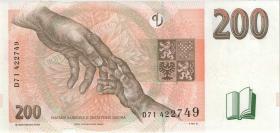 Tschechien / Czech Republic P.19b 200 Kronen 1998 D (1-) 