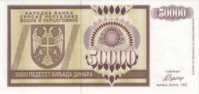 Bosnien & Herzegowina / Bosnia P.140 50.000 Dinara 1993 (1) 