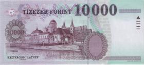 Ungarn / Hungary P.192c 10.000 Forint 2004 AB 0000139 (1) low number 