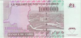 Zaire P.79a 1.000.000 Nouveau Zaires 1996 (1) low number 