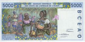 West-Afr.Staaten/West African States P.713Kb 5000 Francs 1993 (1) 