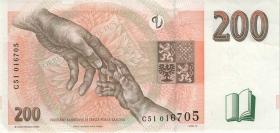 Tschechien / Czech Republic P.19a 200 Kronen 1998 C (2) 