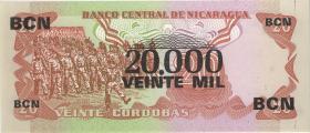 Nicaragua P.147 20.000 Cordobas 1987 00004153 (1) 