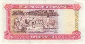 Gambia P.12b 5 Dalasis 1991-95 (2) 