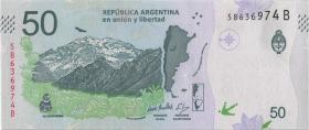 Argentinien / Argentina P.363 50 Pesos (2018) Serie B (1) 