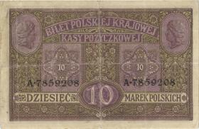 R.453: Besetzung Polen 10 Marek 1917 (3) "General-" 