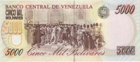 Venezuela P.075a 5000 Bolivares 1994 (1) 