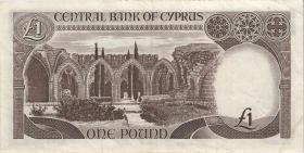 Zypern / Cyprus P.50 1 Pound 1985 (3) 