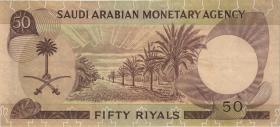Saudi-Arabien / Saudi Arabia P.14b 50 Riyals (1968) (3+) 