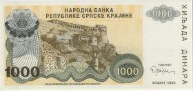 Kroatien Serb. Krajina / Croatia P.R30 100.000 Dinara 1994 ohne Kenn-Nummer (1) 