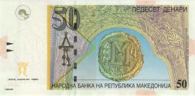 Mazedonien / Macedonia P.15c 50 Denari 2001 (1) 