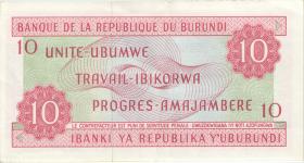 Burundi P.20b 10 Francs 1970 (2) 