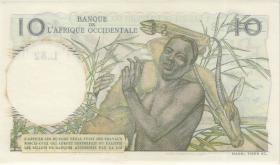 Franz. Westafrika / French West Africa P.37 10 Francs 29.12.1950 (1) 