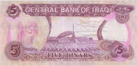 Irak / Iraq P.080a 5 Dinars 1992 (1) 