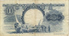 Malaya & British Borneo P.08A 1 Dollar 1959 (3) 