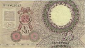 Niederlande / Netherlands P.087 25 Gulden 1955 (3+) 