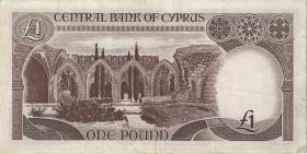 Zypern / Cyprus P.53a 1 Pounds 1.10.1988 (3) 