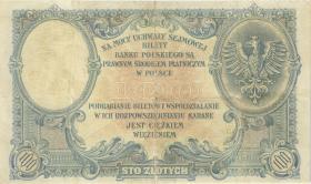 Polen / Poland P.057 100 Zlotych 1919 (1924) (3) 