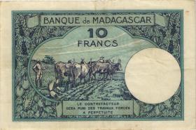 Madagaskar P.036 10 Francs (ca.1937-1947) (3) 