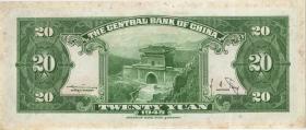 China P.391 20 Yuan 1945 (2) 