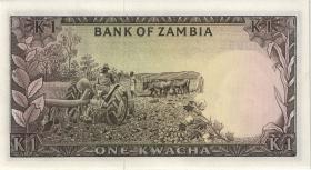 Sambia / Zambia P.19 1 Kwacha (1976) (1) 