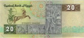 Ägypten / Egypt P.052c 20 Pounds (1988-92) (2+) 