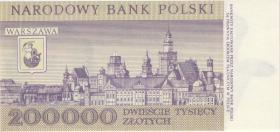 Polen / Poland P.155 200.000 Zlotych 1989 Serie G (1) 