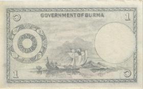 Burma P.42 1 Kyat (1953) (2) 