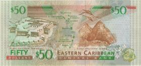 Ost Karibik / East Caribbean P.40k 50 Dollars (2000) (3) St. Kitts 