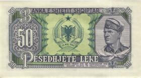 Albanien / Albania P.29a 50 Leke 1957 (1-) 