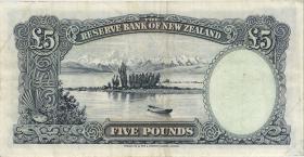 Neuseeland / New Zealand P.160c 5 Pounds (1956-60) (3) 