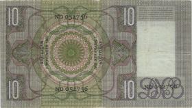 Niederlande / Netherlands P.049 10 Gulden 1937 (3) 
