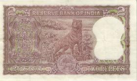 Indien / India P.051b 2 Rupien (ca. 1967-70) (2) 