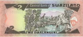 Swasiland / Swaziland P.13 2 Emalangeni (1985) A 000733 (1) low number 