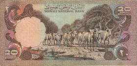 Somalia P.19 20 Shilin = 20 Shillings 1975 (3) 