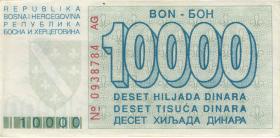 Bosnien & Herzegowina / Bosnia P.028 10.000 Dinara 1993 (2) 