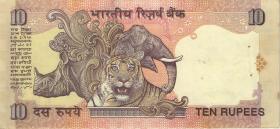 Indien / India P.089b 10 Rupien (1996) 2JR J 000000 (2) 