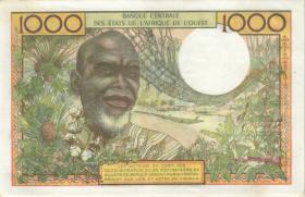 West-Afr.Staaten/West African States P.103An 1000 Francs (1959-65) (3+) 