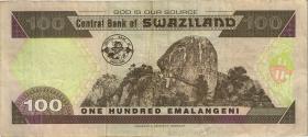 Swasiland / Swaziland P.32a 100 Emalangeni 2001 (3) 