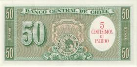 Chile P.126a 5 Centesimos a. 50 Pesos (1960-61) (1) 
