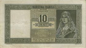 Jugoslawien / Yugoslavia P.035 10 Dinara 1939 (3) 