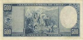 Chile P.115 500 Pesos = 50 Condores o.J. (3) 