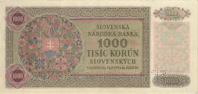 Slowakei / Slovakia P.13s 1000 Kronen 1940 (3+) 