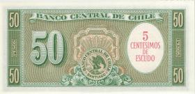 Chile P.126b 5 Centesimos a. 50 Pesos (1960-61) (1) U.2 