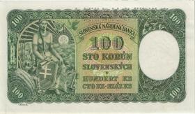 Tschechoslowakei / Czechoslovakia P.051s 100 Kronen 1945 Specimen (1/1-) 