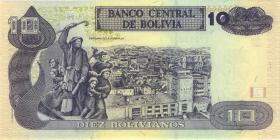 Bolivien / Bolivia P.223 10 Bolivianos (2001) Serie F (1) 