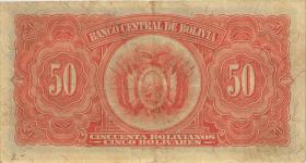 Bolivien / Bolivia P.132 50 Bolivianos L. 1928 (3) 