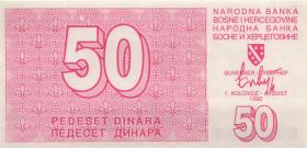 Bosnien & Herzegowina / Bosnia P.023 50 Dinara 1992 (1) 